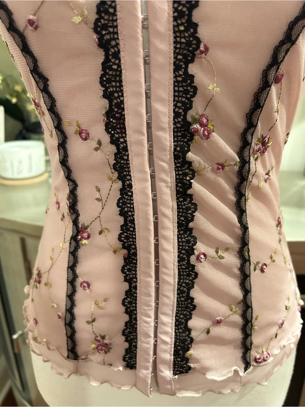 Rampage Blush Pink Lace-Edge Camisole - Picture 4 of 10